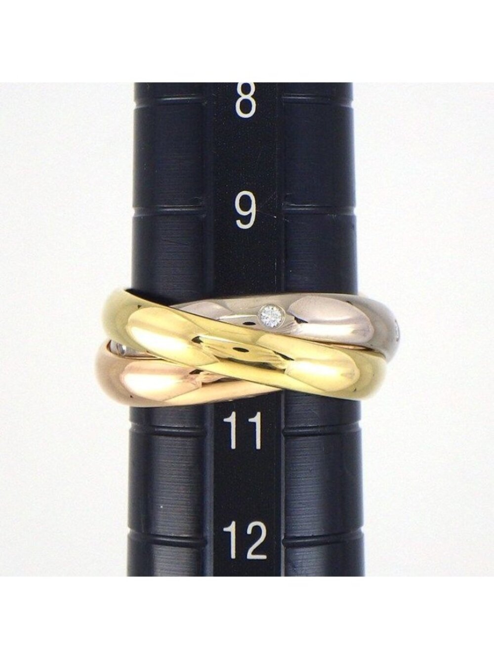 Cartier Ring Trinity Classic Model Three Color Diamond - Picture 8 of 11